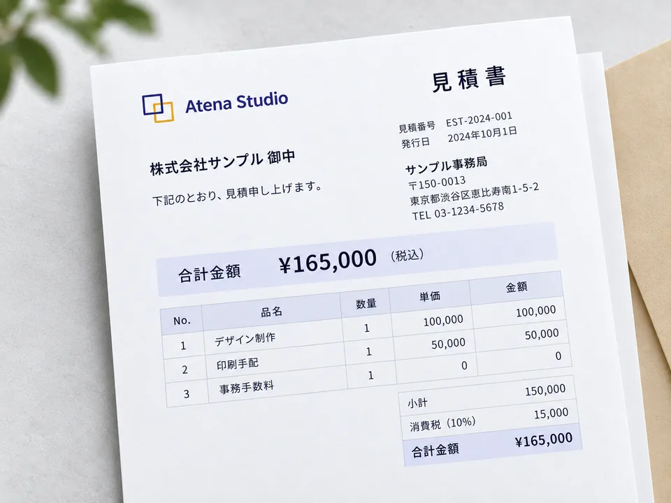 見積書の利用イメージ